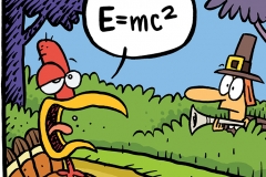 Einstein Turkey Cartoon