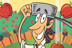 Scholastic/ Johnny Appleseed Pot Panel Scholastic/ Johnny Appleseed Pot Panel